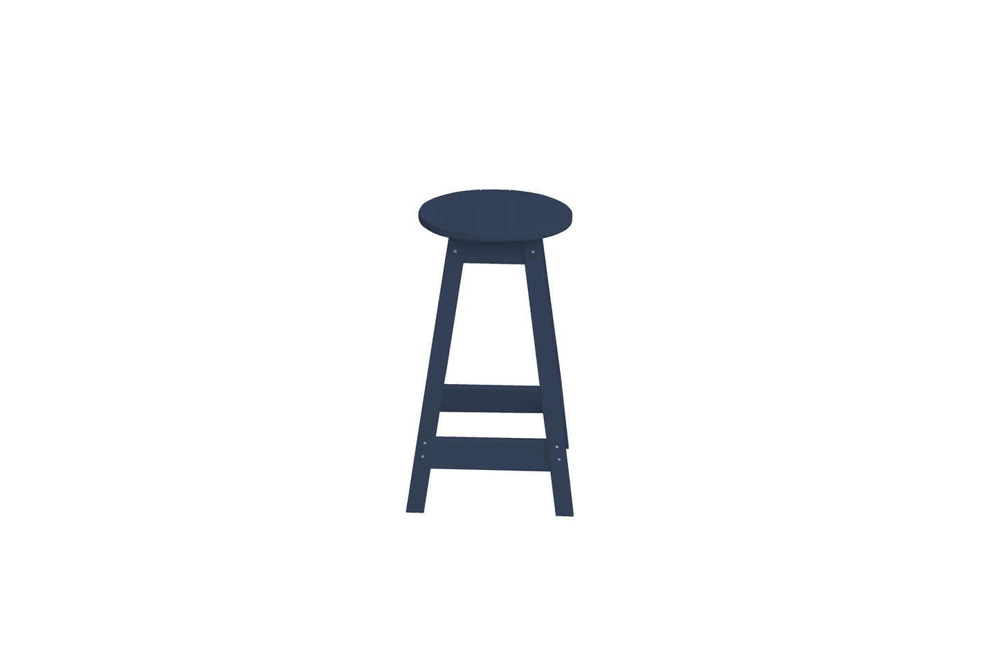 Bryton Park Poly Furniture Recycled Plastic Round Stool (Counter Height) - LEAD TIME TO SHIP 10 BUSINESS DAYS
