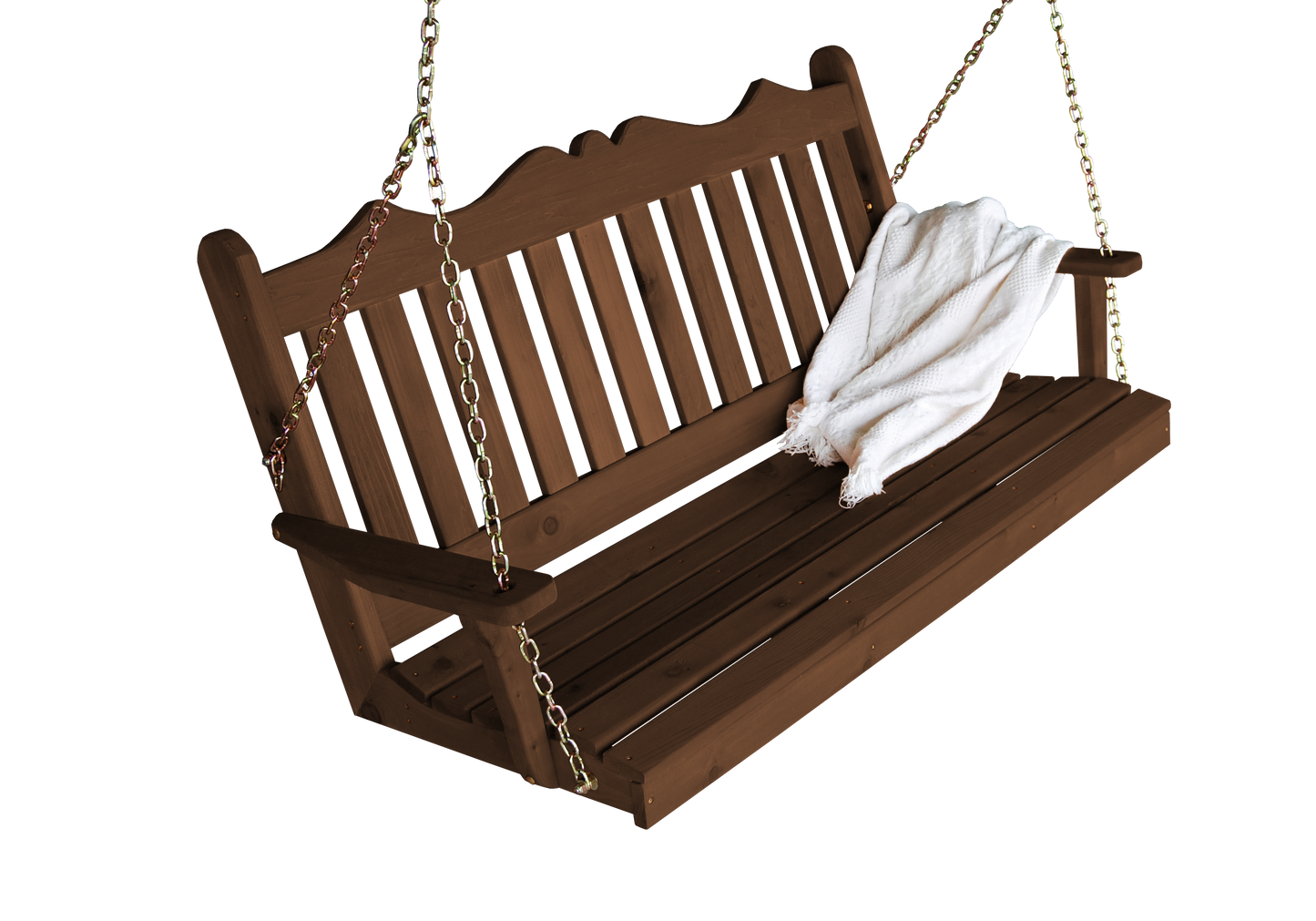 A&L FURNITURE CO. Western Red Cedar 4' Royal English Garden Swing - LEAD TIME TO SHIP 2 WEEKS