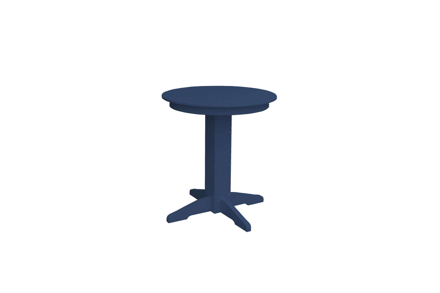 Bryton Park Poly Furniture Recycled Plastic 33" Round Balcony Table (COUNTER HEIGHT) - LEAD TIME TO SHIP 10 BUSINESS DAYS