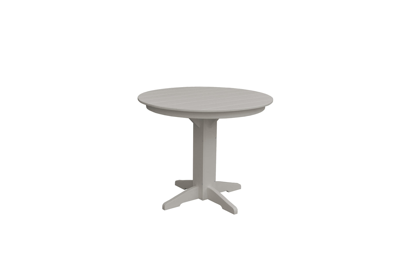 Bryton Park Poly Furniture Recycled Plastic 44" Round Table Table (Counter Height) - LEAD TIME TO SHIP 10 BUSINESS DAYS