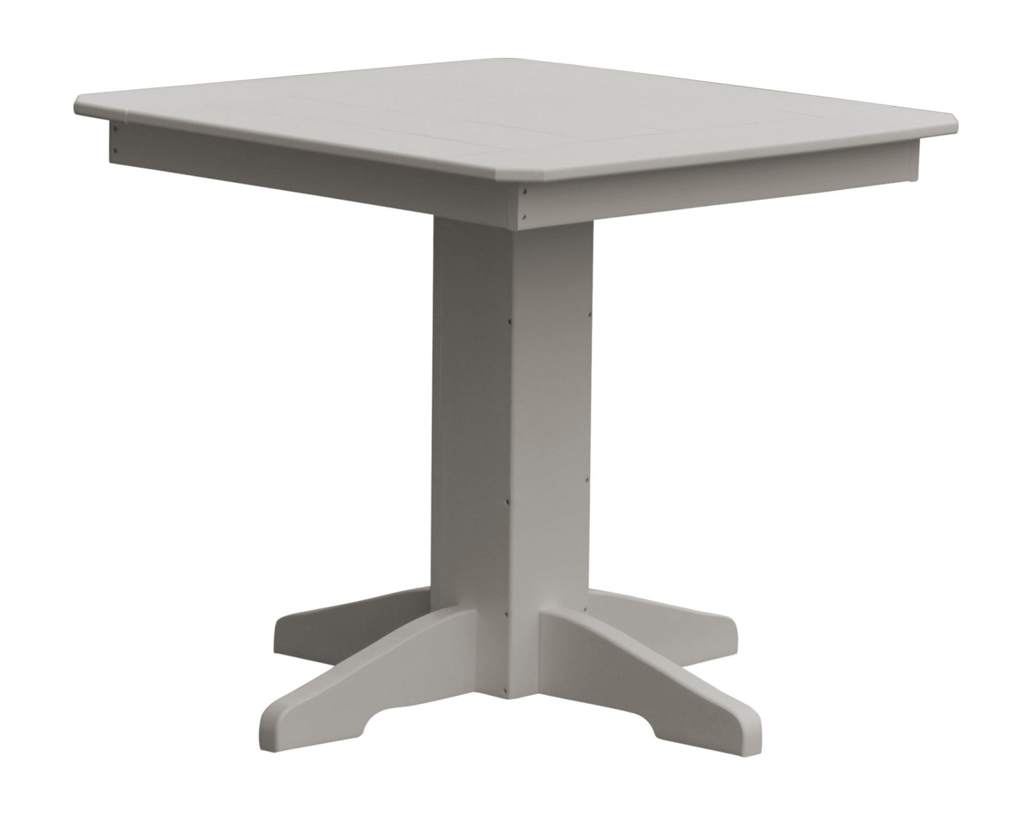 Bryton Park Poly Furniture Recycled Plastic 33" Square Dining Table - LEAD TIME TO SHIP 10 BUSINESS DAYS