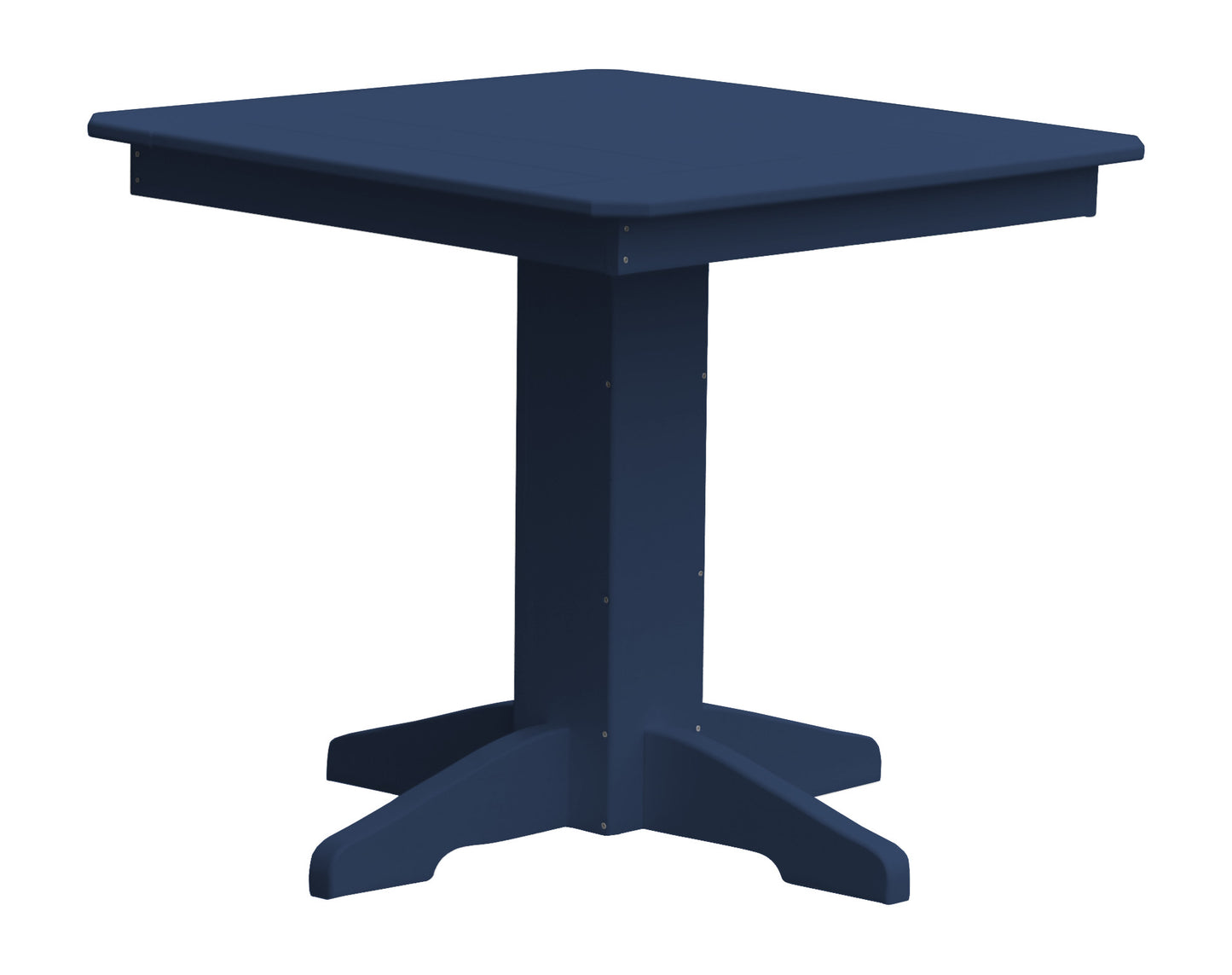 Bryton Park Poly Furniture Recycled Plastic 33" Square Dining Table - LEAD TIME TO SHIP 10 BUSINESS DAYS