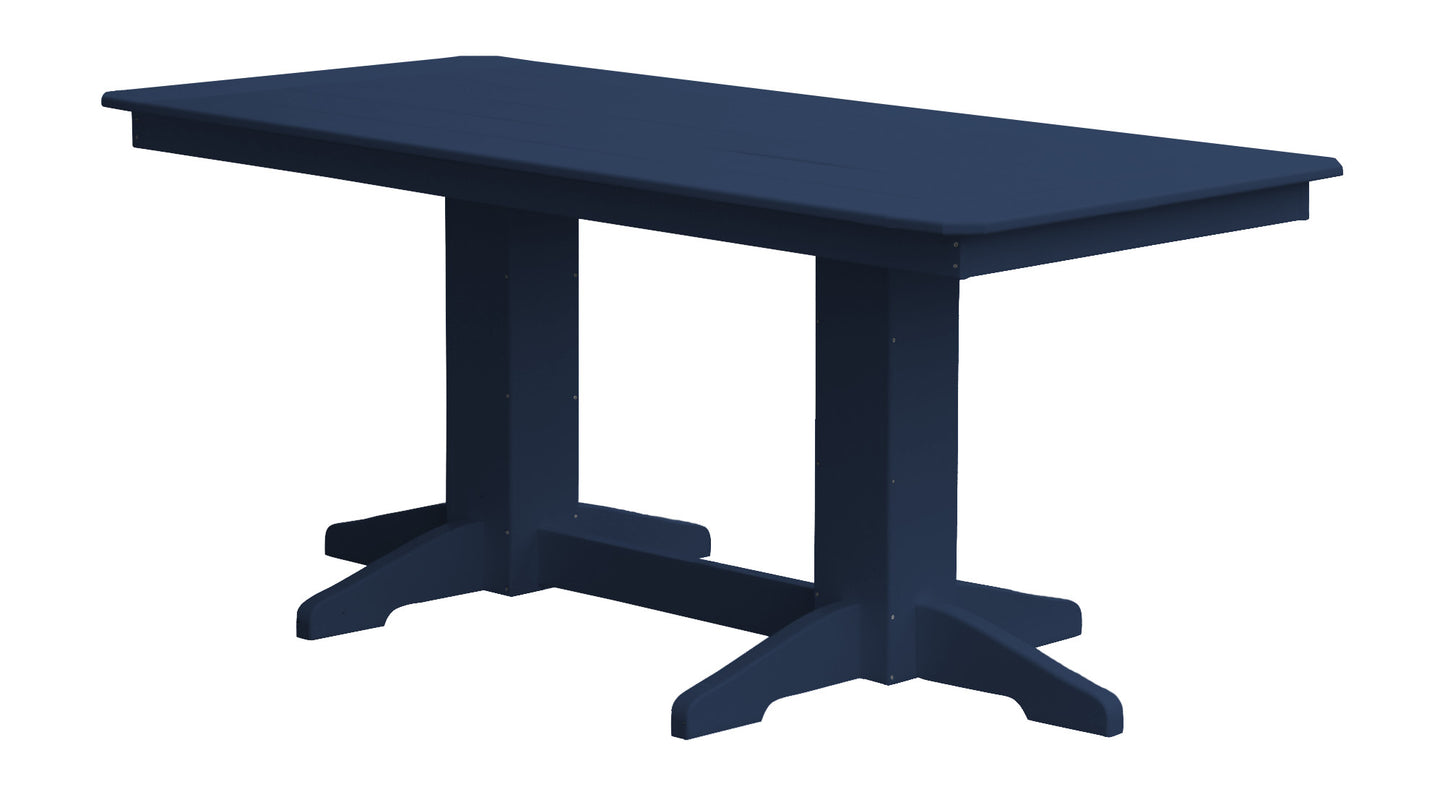 Bryton Park Poly Furniture Recycled Plastic 6'Dining Table - LEAD TIME TO SHIP 10 BUSINESS DAYS