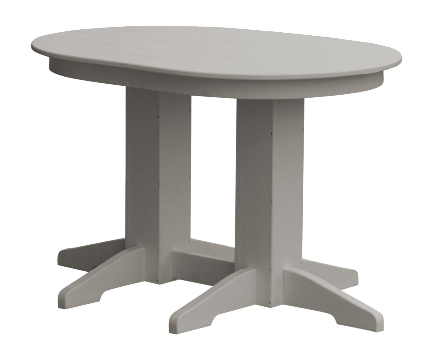 Bryton Park Poly Furniture Recycled Plastic 4'Oval Dining Table - LEAD TIME TO SHIP 10 BUSINESS DAYS