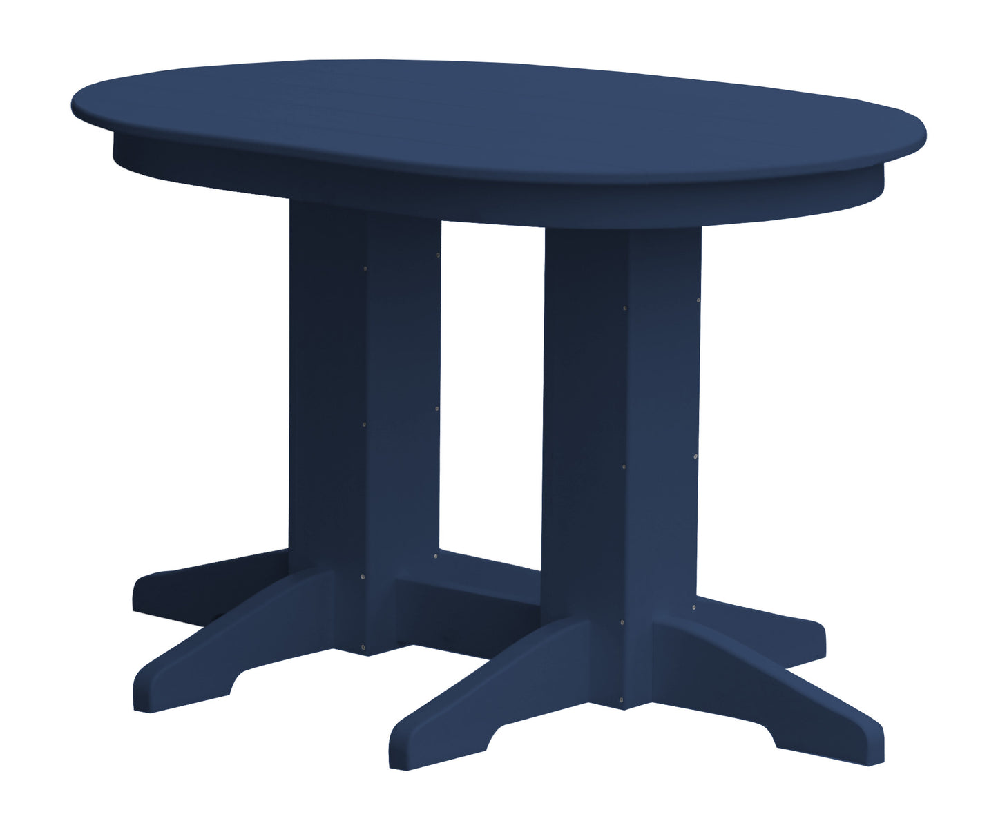 Bryton Park Poly Furniture Recycled Plastic 4'Oval Dining Table - LEAD TIME TO SHIP 10 BUSINESS DAYS
