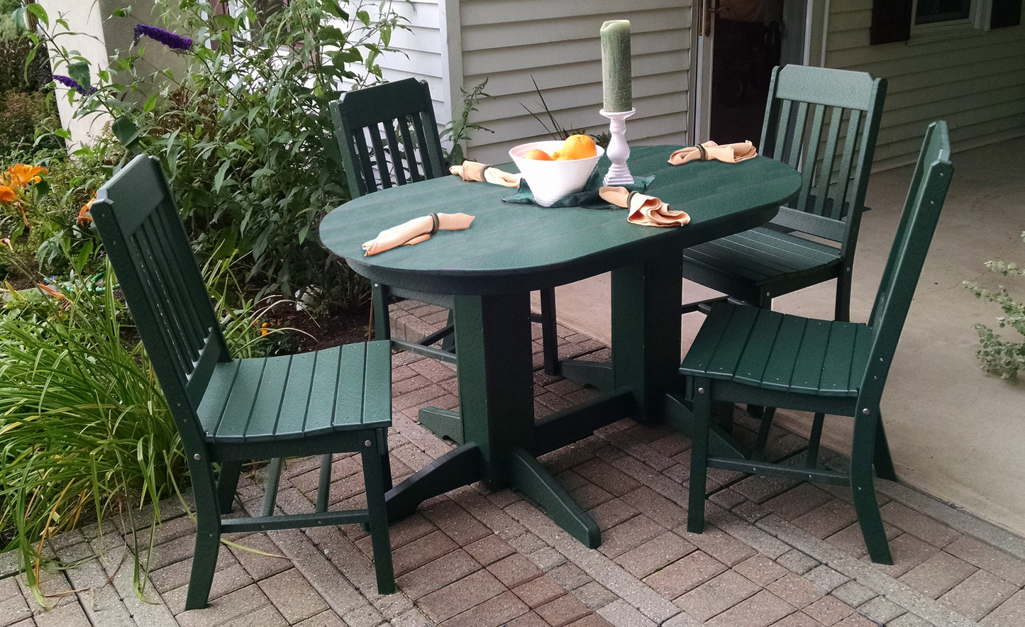 Bryton Park 5' Oval Dining Table with Traditional Dining Chair