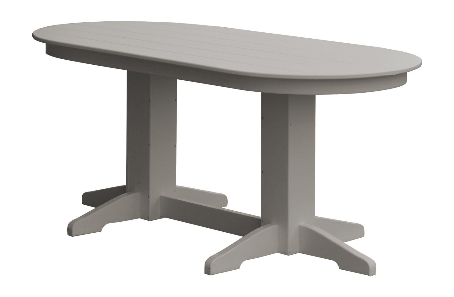Bryton Park Poly Furniture Recycled Plastic 6' Oval Dining Table - LEAD TIME TO SHIP 10 BUSINESS DAYS