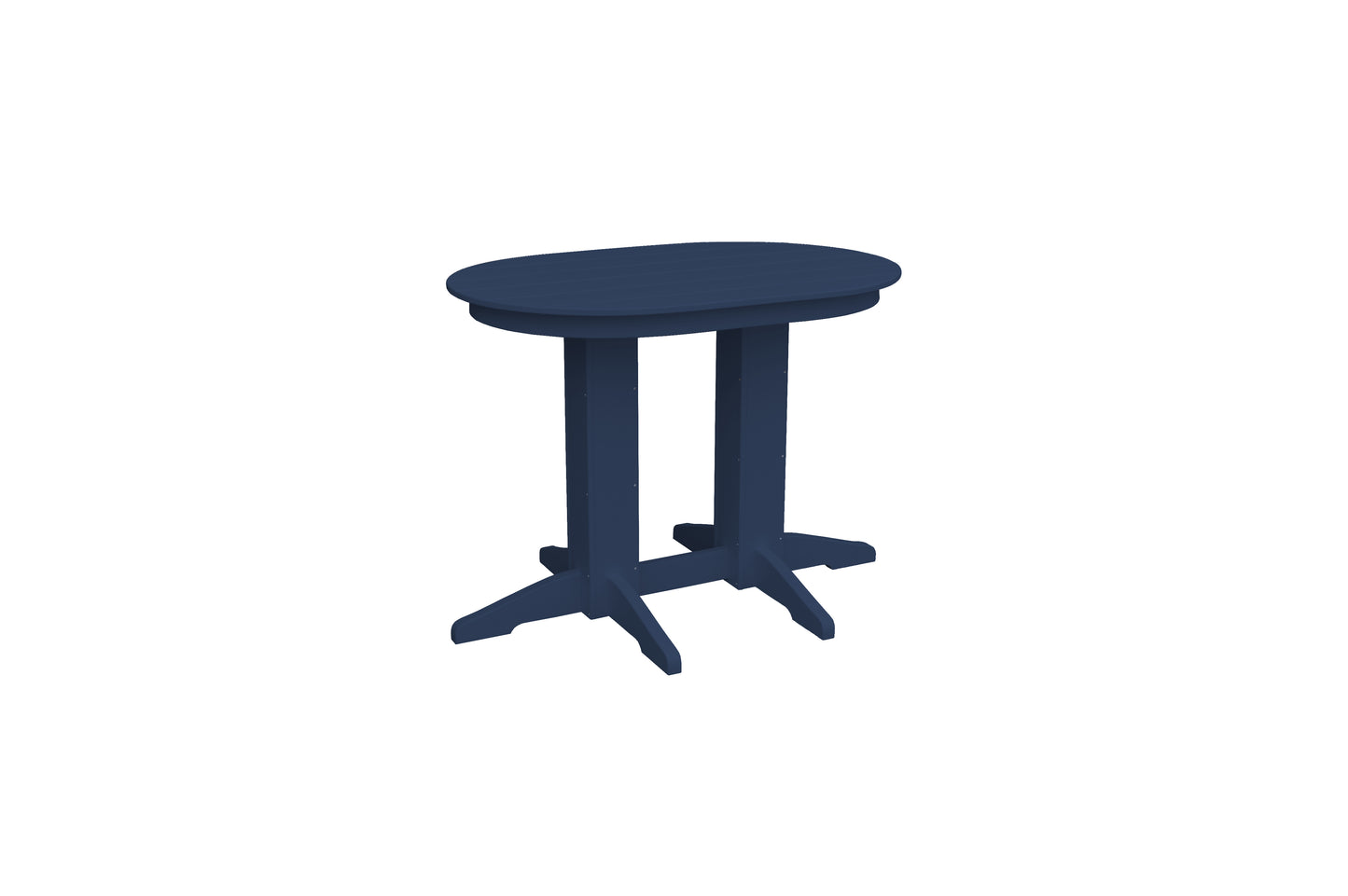 Bryton Park Poly Furniture Recycled Plastic 4'Oval Table (Counter Height) - LEAD TIME TO SHIP 10 BUSINESS DAYS