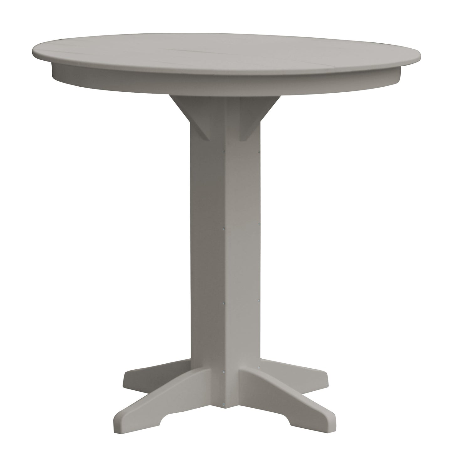 Bryton Park Poly Furniture Recycled Plastic 44" Round Bar Table (BAR HEIGHT) - LEAD TIME TO SHIP 10 BUSINESS DAYS
