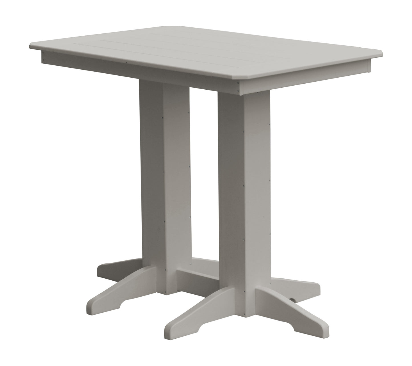 Bryton Park Poly Furniture Recycled Plastic 48" x 33" Bar Table (BAR HEIGHT) - LEAD TIME TO SHIP 10 BUSINESS DAYS