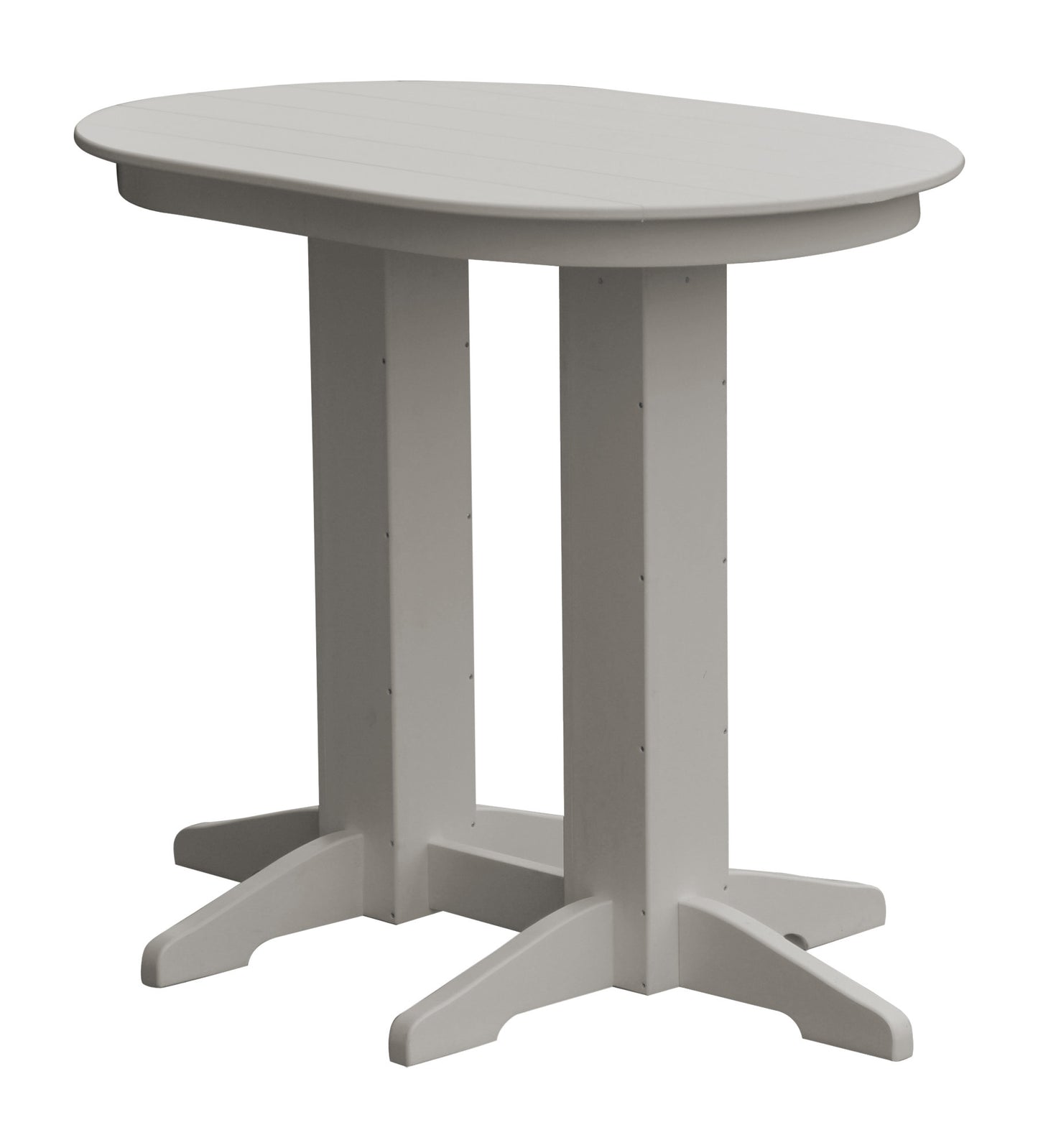 Bryton Park Poly Furniture Recycled Plastic 4' Oval Bar Table (BAR HEIGHT) - LEAD TIME TO SHIP 10 BUSINESS DAYS