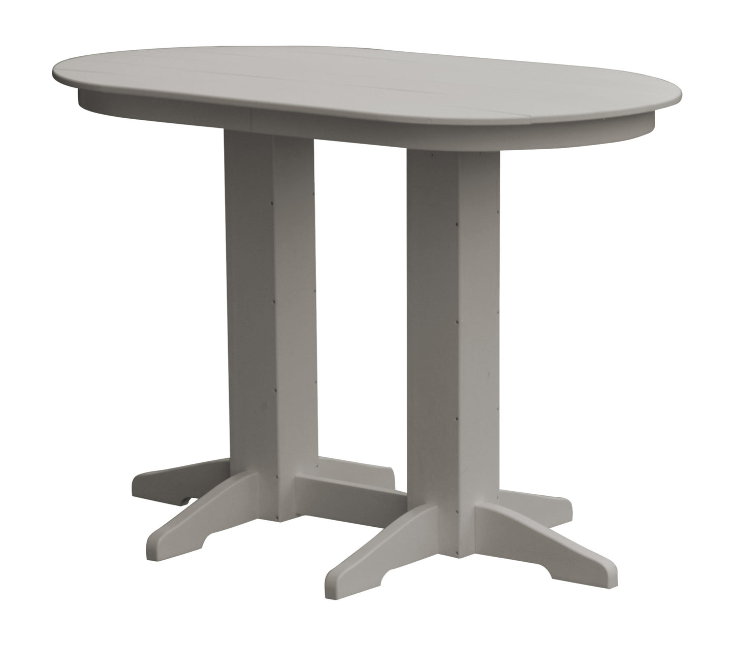 Bryton Park Poly Furniture Recycled Plastic 5' Oval Bar Table (BAR HEIGHT) - LEAD TIME TO SHIP 10 BUSINESS DAYS