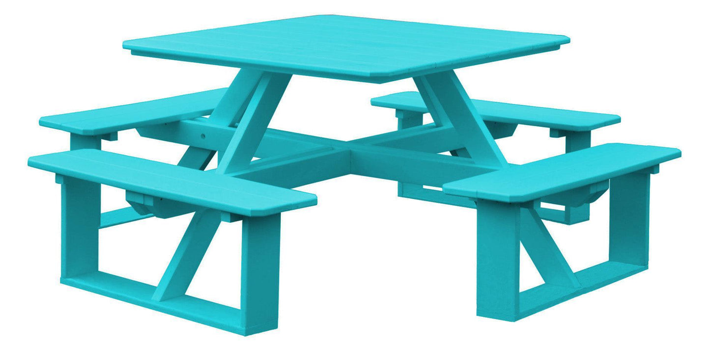 Bryton Park Poly Furniture Poly 44" Square Walk-In Table - LEAD TIME TO SHIP 3 WEEKS OR LESS