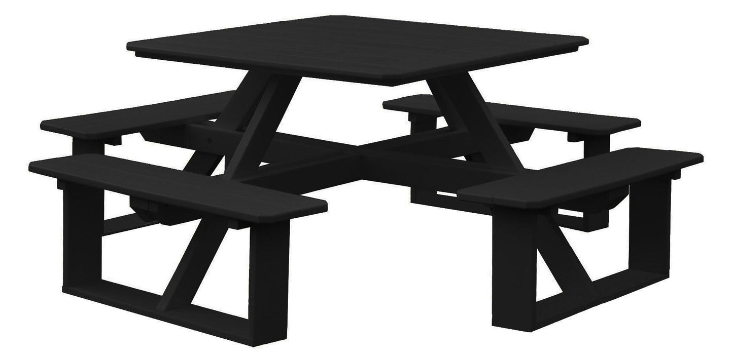 Bryton Park Poly Furniture Poly 44" Square Walk-In Table - LEAD TIME TO SHIP 3 WEEKS OR LESS