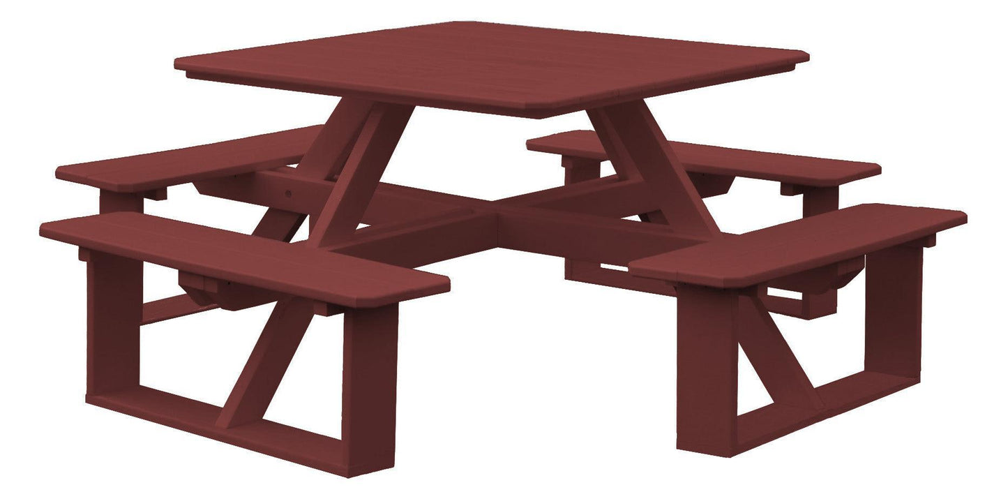 Bryton Park Poly Furniture Poly 44" Square Walk-In Table - LEAD TIME TO SHIP 3 WEEKS OR LESS