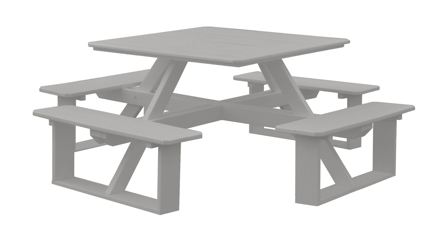 Bryton Park Poly Furniture Poly 44" Square Walk-In Table - LEAD TIME TO SHIP 10 BUSINESS DAYS