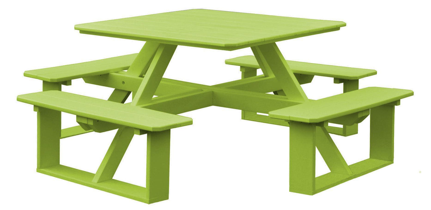 Bryton Park Poly Furniture Poly 44" Square Walk-In Table - LEAD TIME TO SHIP 3 WEEKS OR LESS
