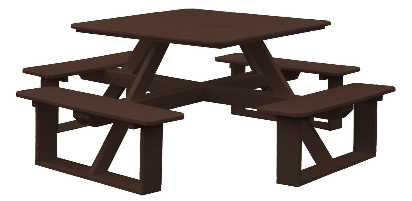 Bryton Park Poly Furniture Poly 44" Square Walk-In Table - LEAD TIME TO SHIP 3 WEEKS OR LESS