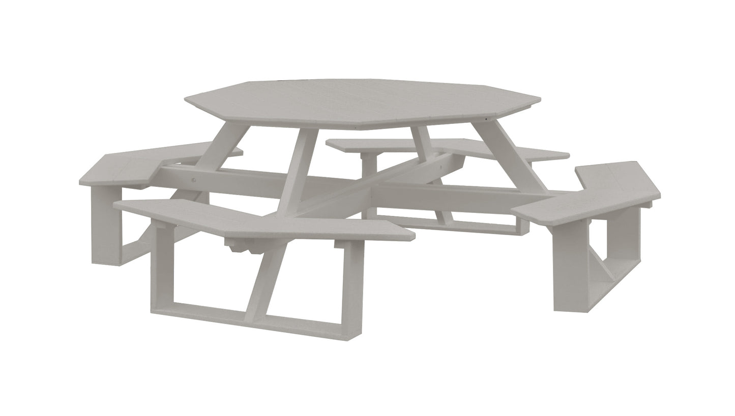 Bryton Park Poly Furniture Recycled Plastic 54" Octagon Walk-In Picnic Table  - LEAD TIME TO SHIP 10 BUSINESS DAYS
