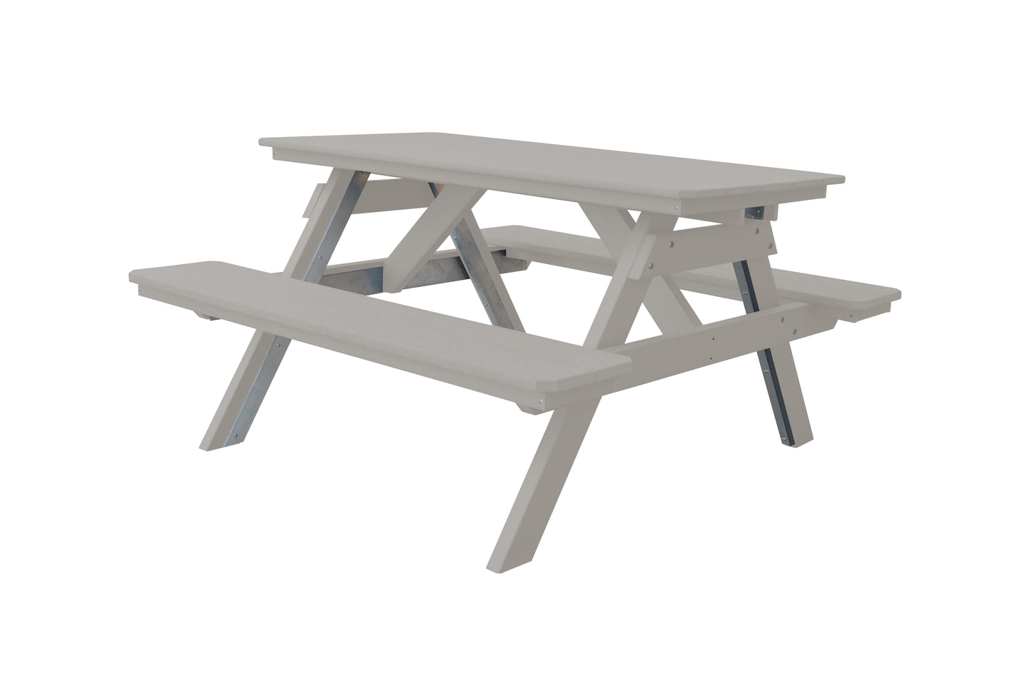 Bryton Park Poly Furniture Recycled Plastic 5' Picnic Table - LEAD TIME TO SHIP 10 BUSINESS DAYS