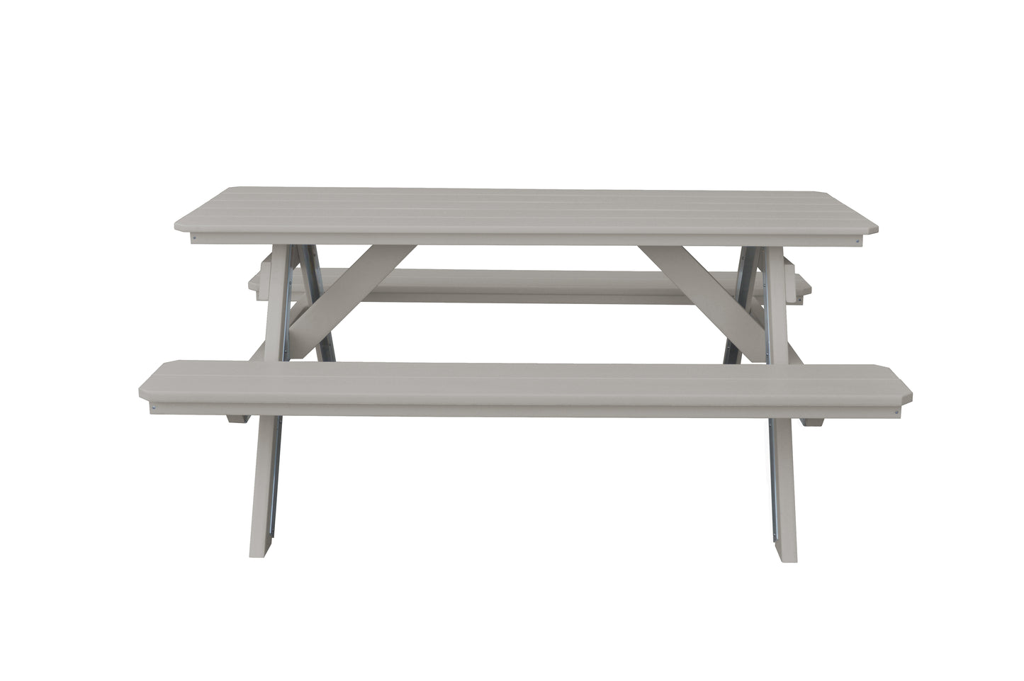 Bryton Park Poly Furniture Recycled Plastic 6' Picnic Table  - LEAD TIME TO SHIP 10 BUSINESS DAYS