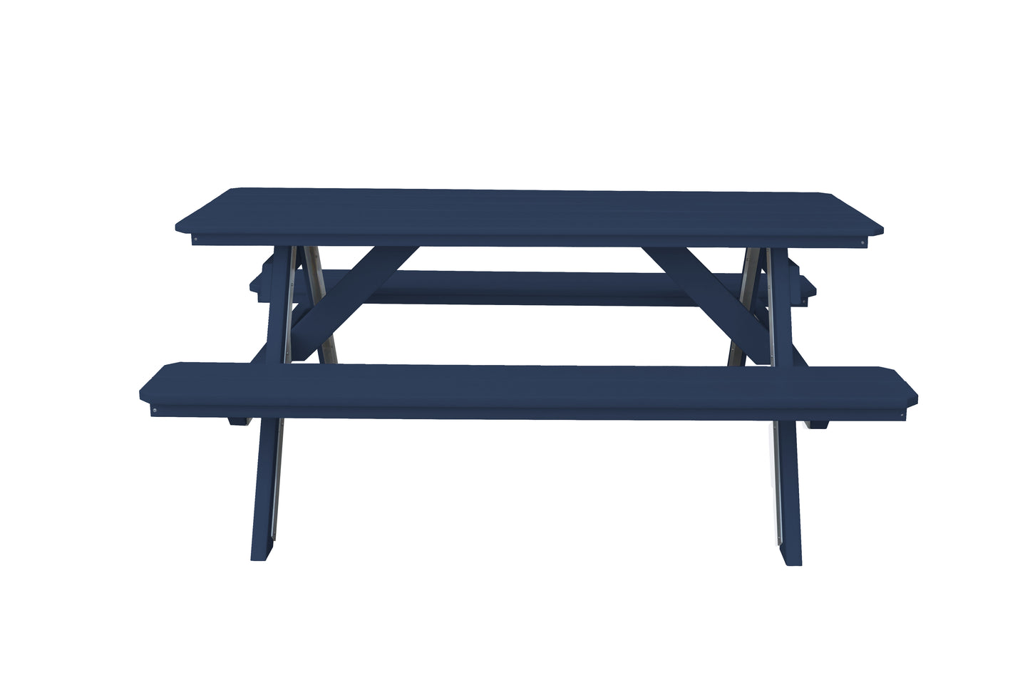 Bryton Park Poly Furniture Recycled Plastic 6' Picnic Table  - LEAD TIME TO SHIP 10 BUSINESS DAYS