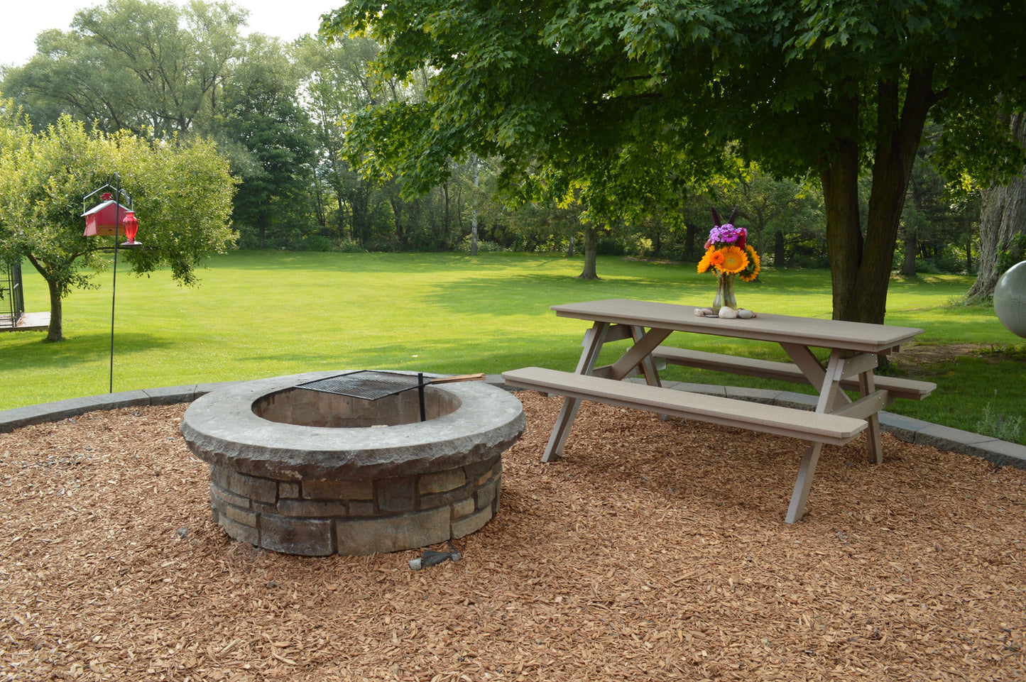 Bryton Park Poly Furniture Recycled Plastic 6' Picnic Table  - LEAD TIME TO SHIP 10 BUSINESS DAYS
