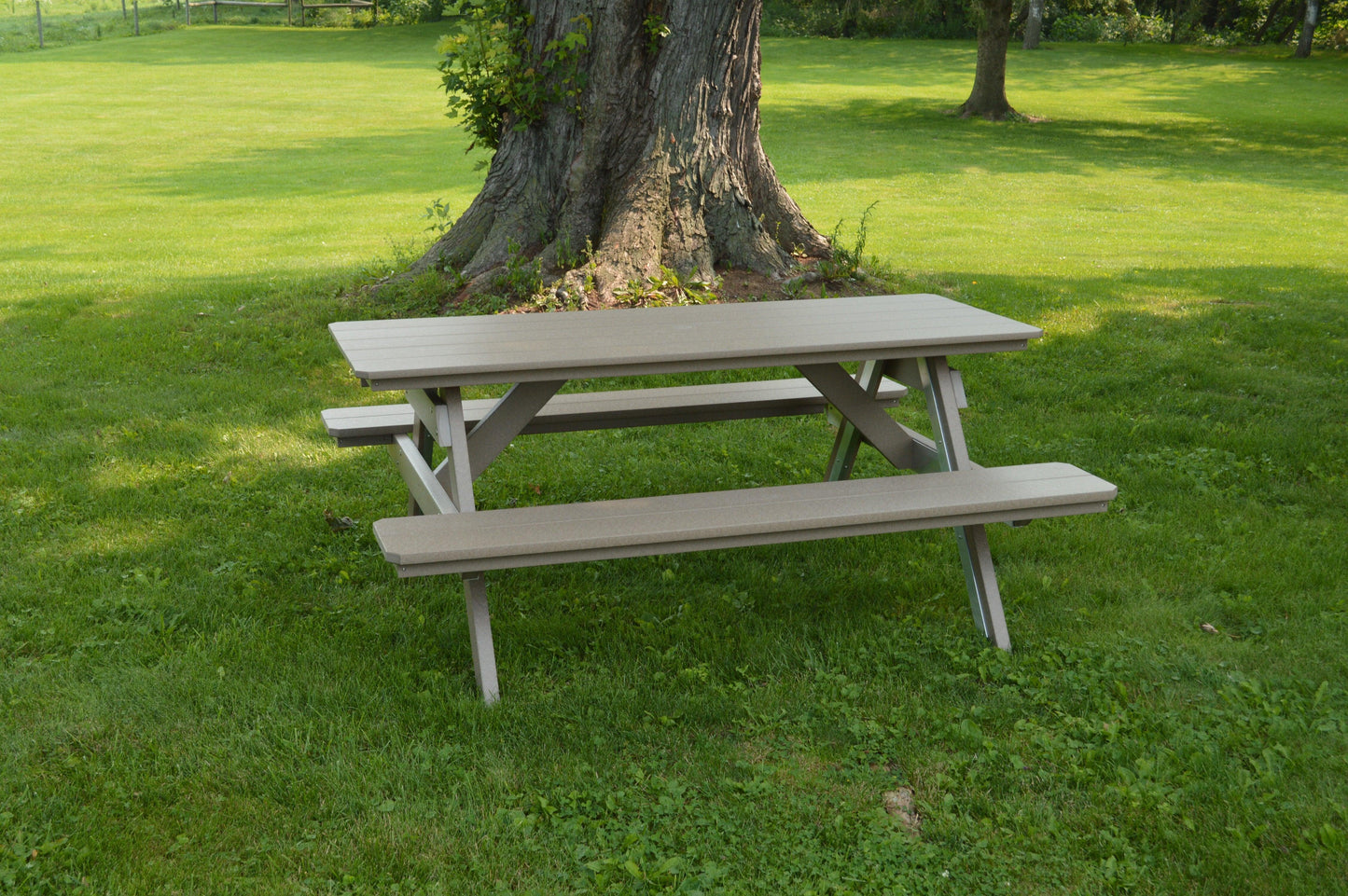 Bryton Park Poly Furniture Recycled Plastic 6' Picnic Table  - LEAD TIME TO SHIP 10 BUSINESS DAYS