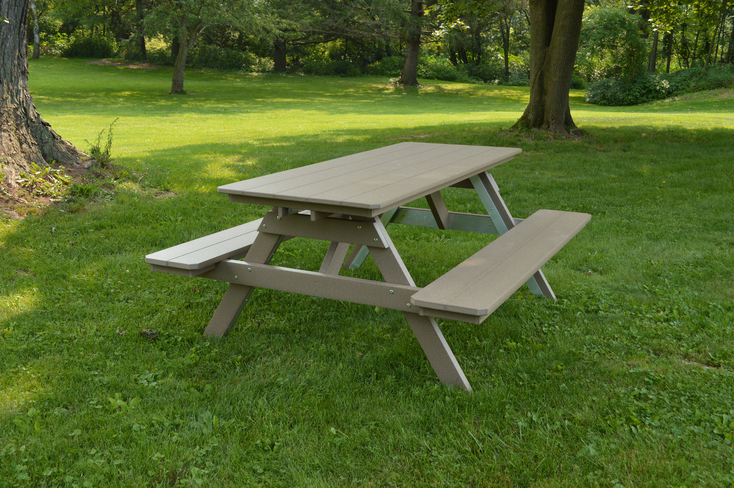 Bryton Park Poly Furniture Recycled Plastic 6' Picnic Table  - LEAD TIME TO SHIP 10 BUSINESS DAYS