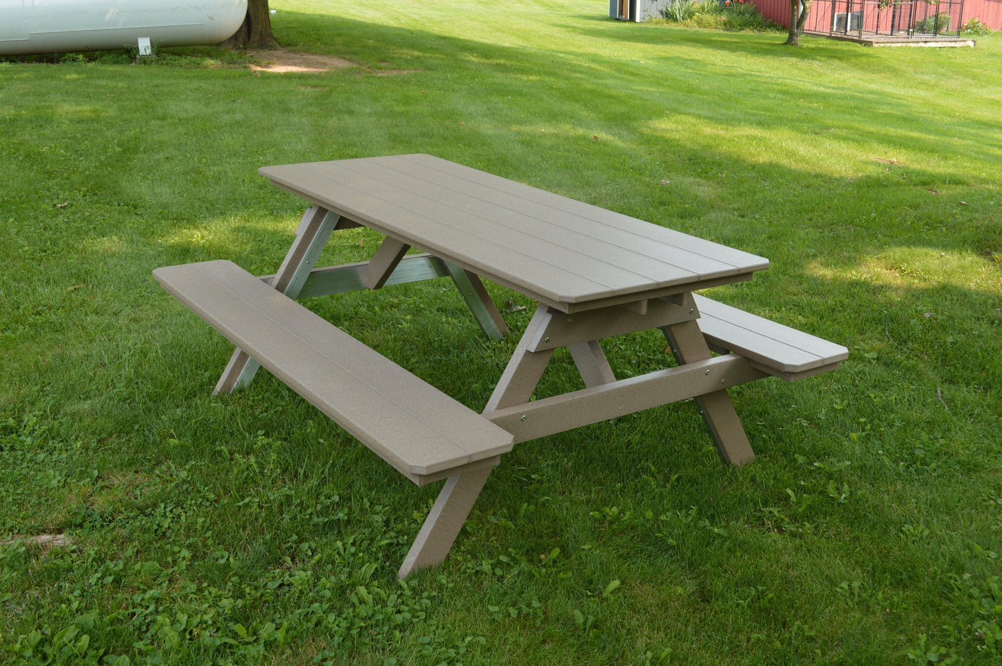 Bryton Park Poly Furniture Recycled Plastic 6' Picnic Table  - LEAD TIME TO SHIP 10 BUSINESS DAYS