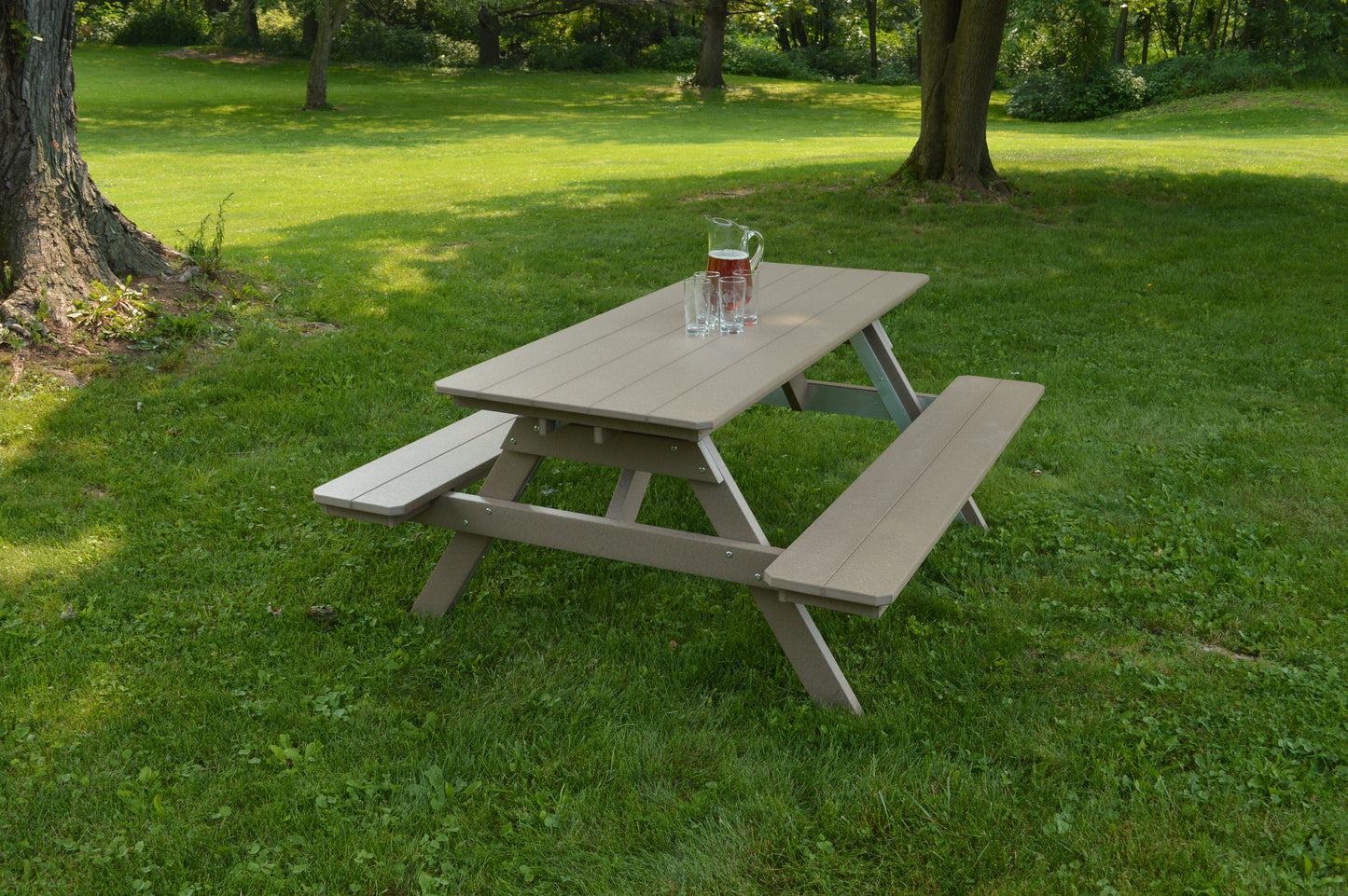 Bryton Park Poly Furniture Recycled Plastic 6' Picnic Table  - LEAD TIME TO SHIP 10 BUSINESS DAYS