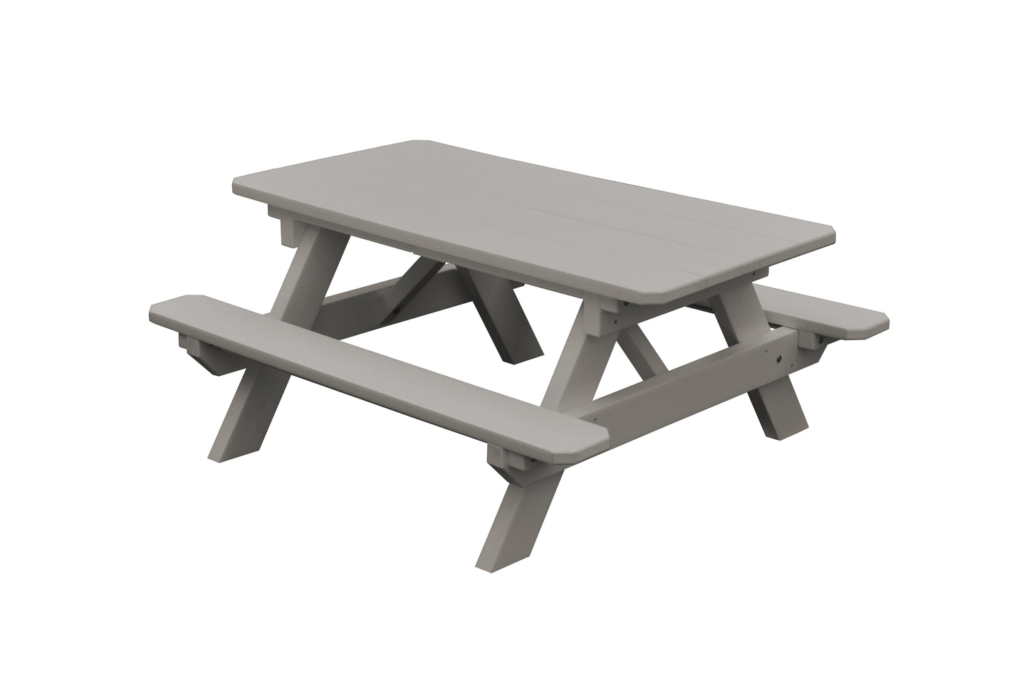 Bryton Park Recycled Plastic Kids Picnic Table - Specify for FREE 2" Umbrella Hole  - LEAD TIME TO SHIP 10 BUSINESS DAYS