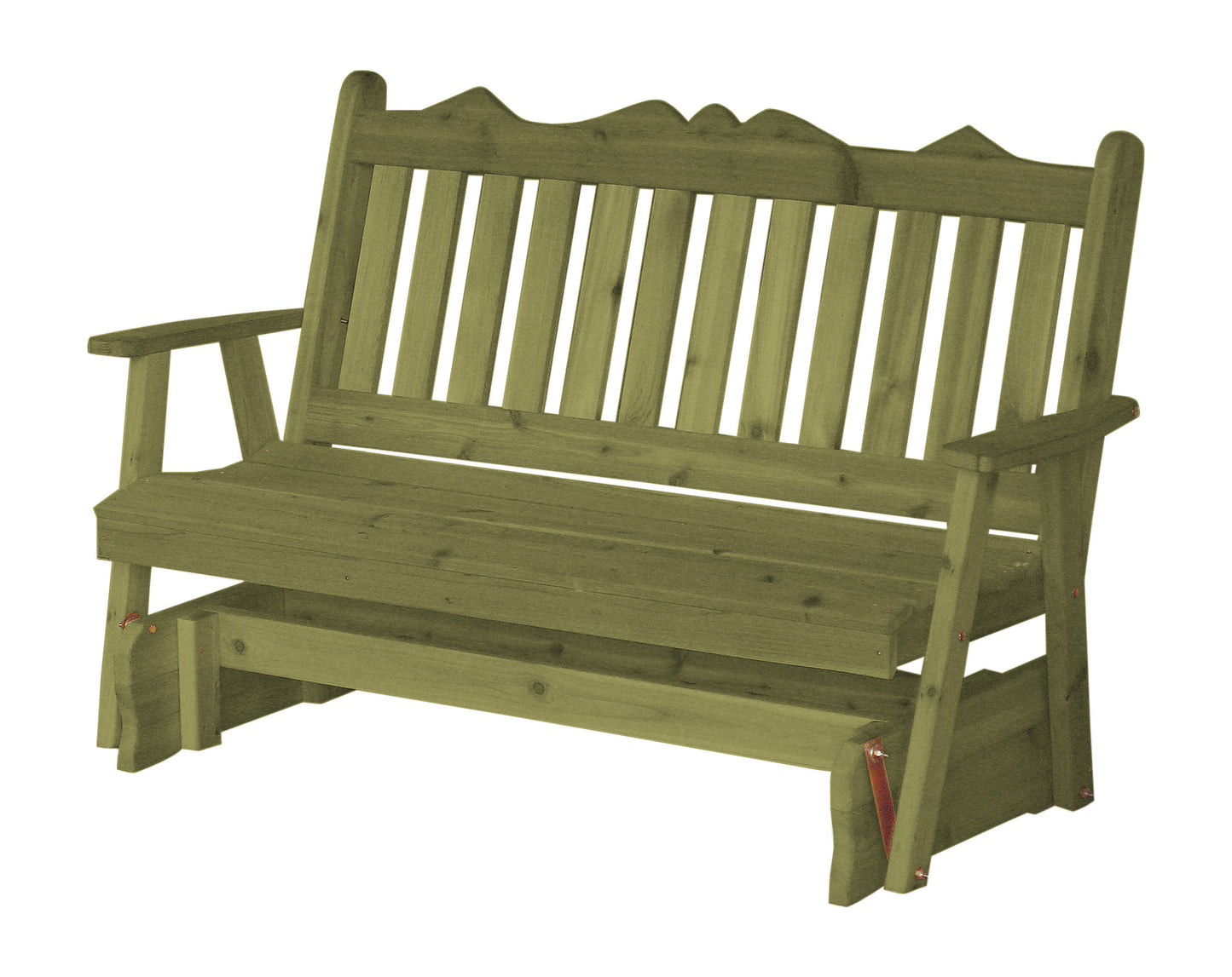 Regallion Outdoor Western Red Cedar 6' Royal English Glider - LEAD TIME TO SHIP 2 WEEKS