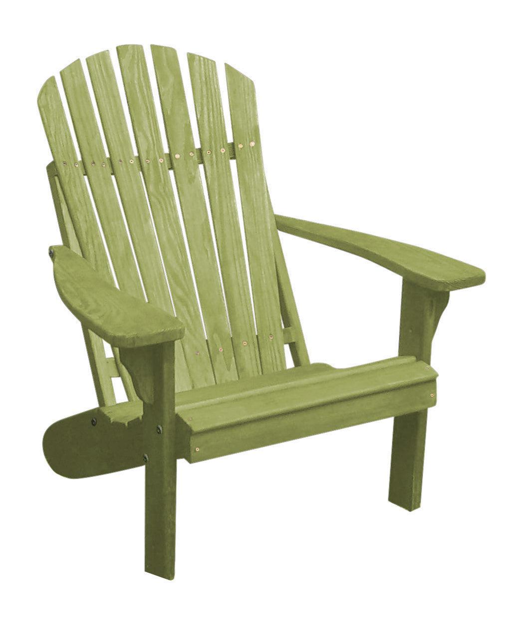 A&L Furniture Co. Amish Made Pressure Treated Fanback Adirondack Chair - LEAD TIME TO SHIP 10 BUSINESS DAYS