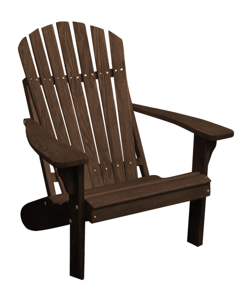 A&L Furniture Co. Amish Made Pressure Treated Fanback Adirondack Chair - LEAD TIME TO SHIP 10 BUSINESS DAYS