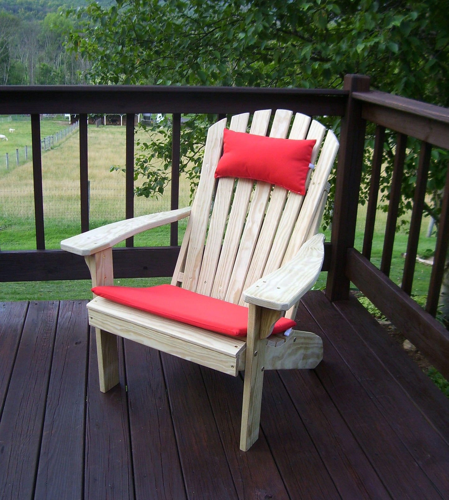 A&L Furniture Co. Amish Made Pressure Treated Fanback Adirondack Chair - LEAD TIME TO SHIP 10 BUSINESS DAYS