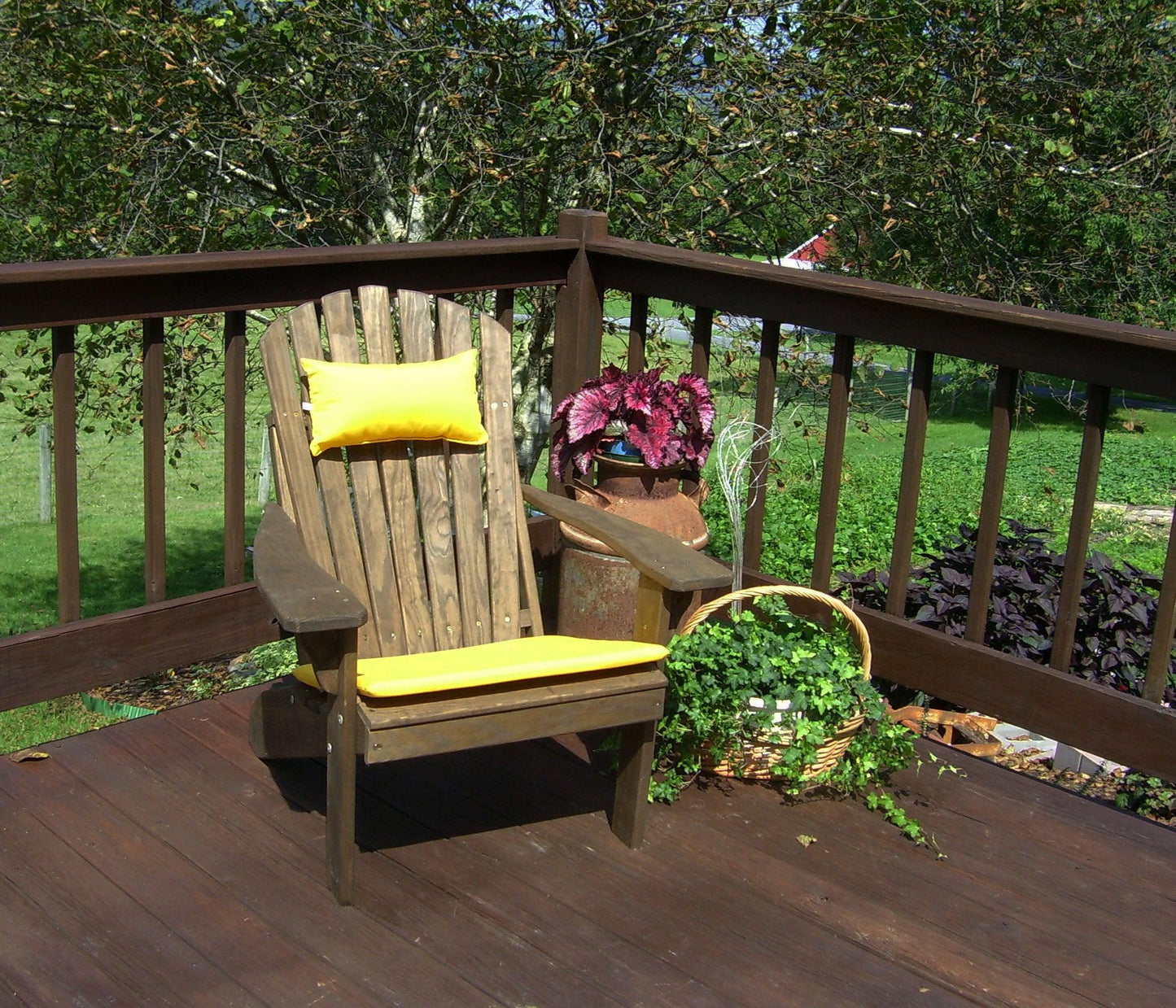 A&L Furniture Co. Amish Made Pressure Treated Fanback Adirondack Chair - LEAD TIME TO SHIP 10 BUSINESS DAYS