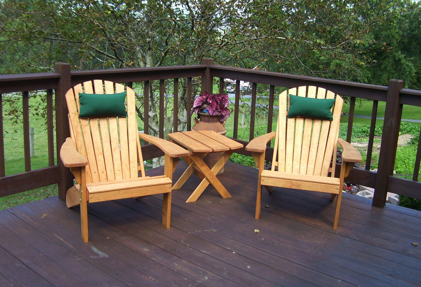 A&L Furniture Co. Amish Made Pressure Treated Fanback Adirondack Chair - LEAD TIME TO SHIP 10 BUSINESS DAYS