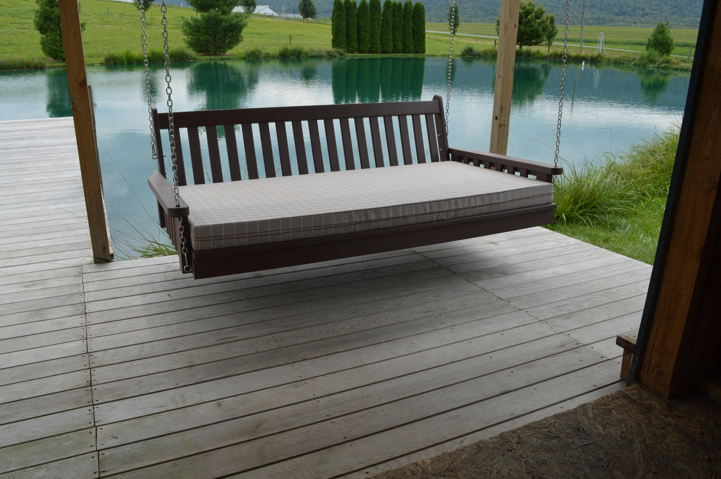 Bryton Park Poly Furniture 75" Poly Twin Mattress Traditional English Swingbed - LEAD TIME TO SHIP 3 WEEKS OR LESS