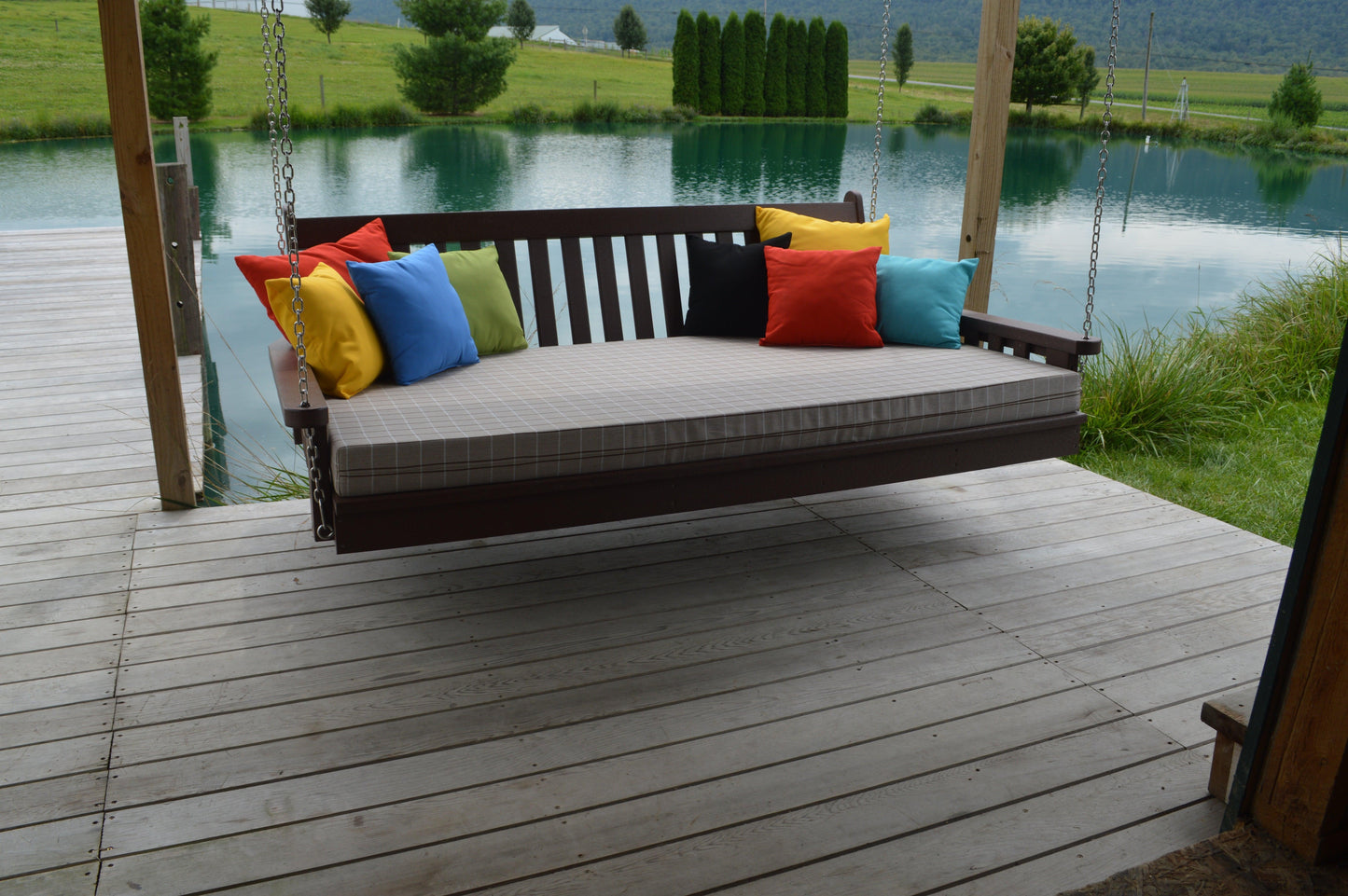 Bryton Park Poly Furniture 75" Poly Twin Mattress Traditional English Swingbed - LEAD TIME TO SHIP 3 WEEKS OR LESS