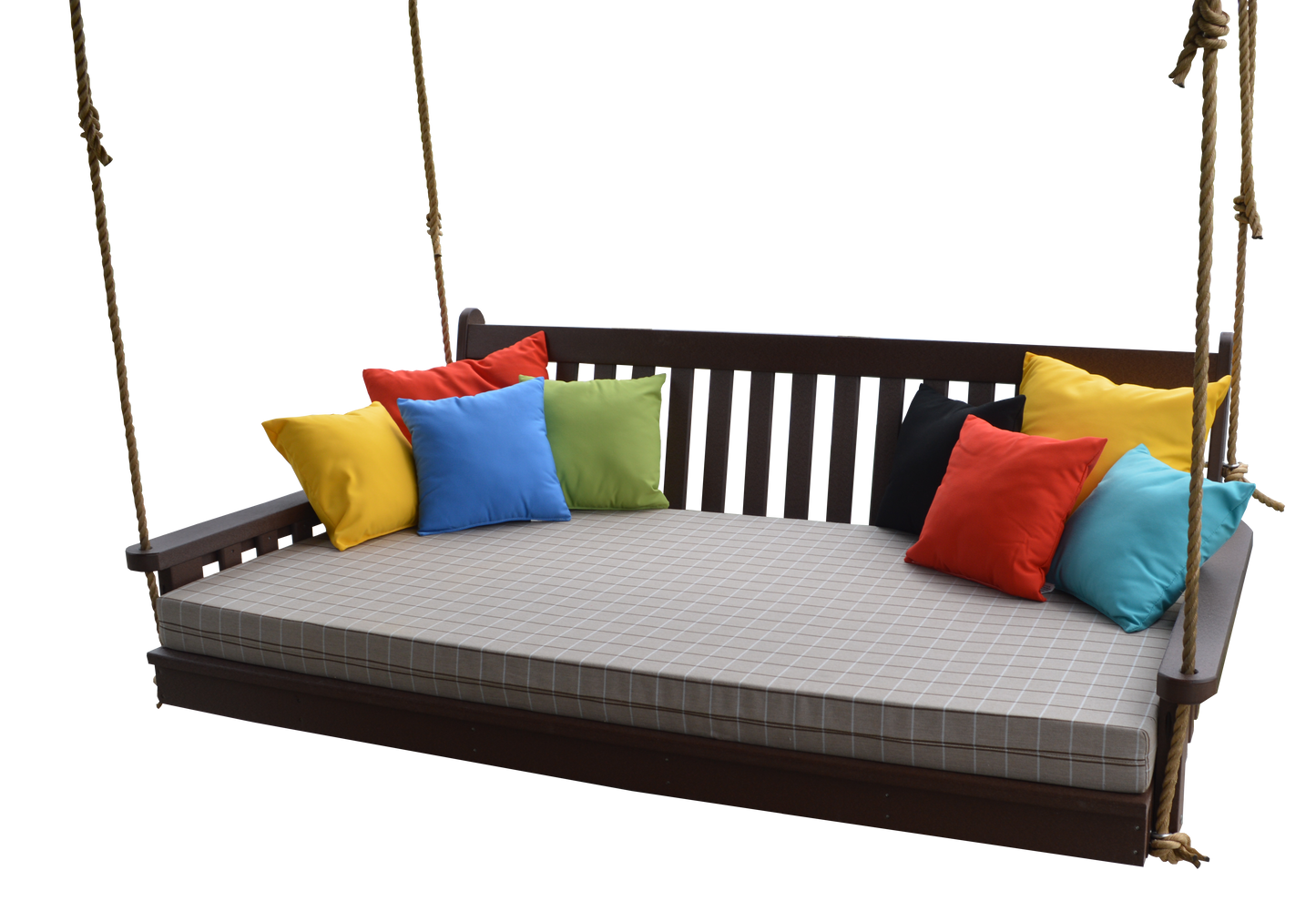 Bryton Park Poly Furniture 75" Poly Twin Mattress Traditional English Swingbed - LEAD TIME TO SHIP 3 WEEKS OR LESS