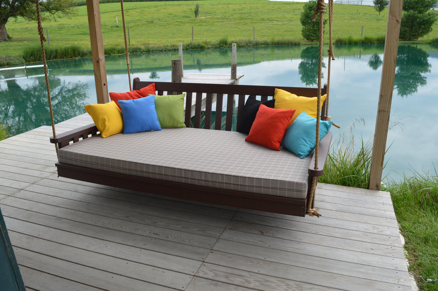 Bryton Park Poly Furniture 75" Poly Twin Mattress Traditional English Swingbed - LEAD TIME TO SHIP 3 WEEKS OR LESS
