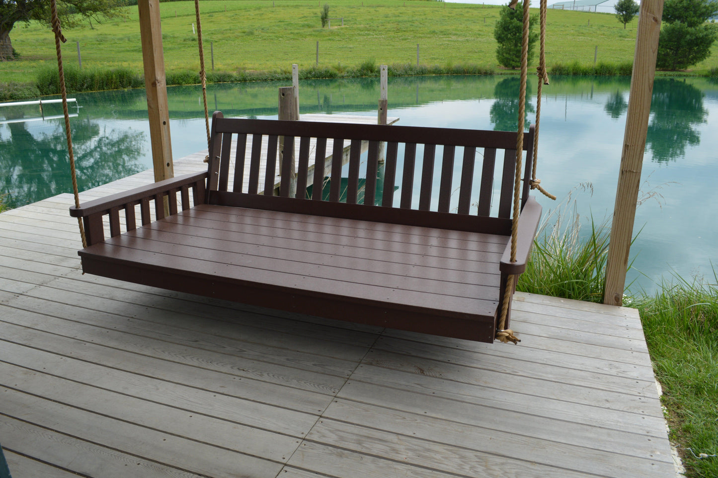 Bryton Park Poly Furniture 75" Poly Twin Mattress Traditional English Swingbed - LEAD TIME TO SHIP 3 WEEKS OR LESS
