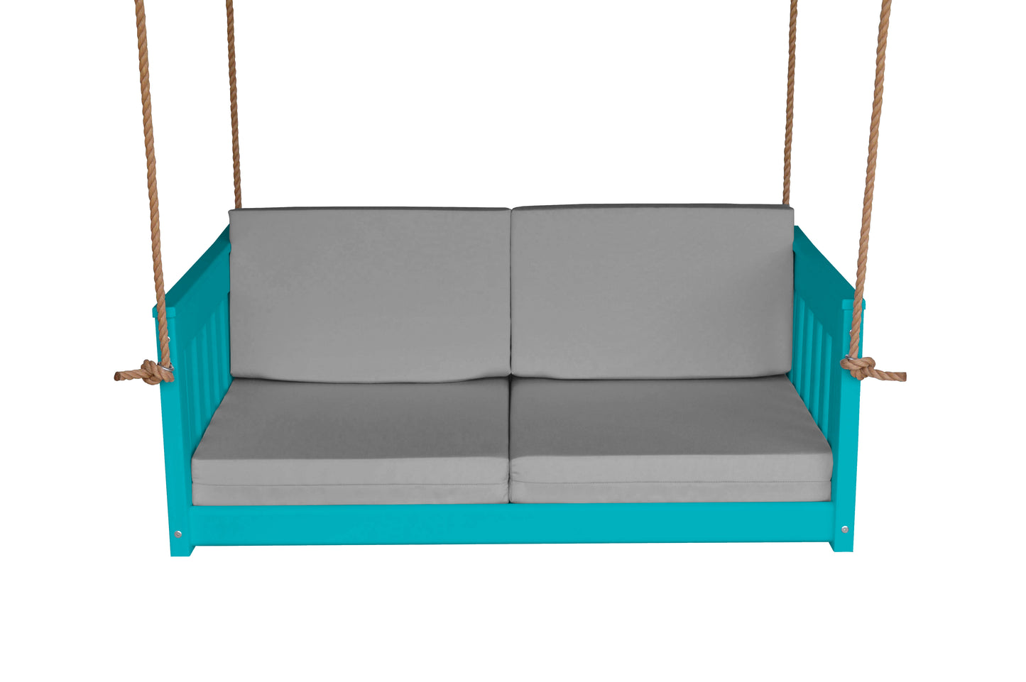 Bryton Park Poly Furniture Recycled Plastic 50" Deep Seating Mission Sofa Swing w Rope - LEAD TIME TO SHIP 10 BUSINESS DAYS