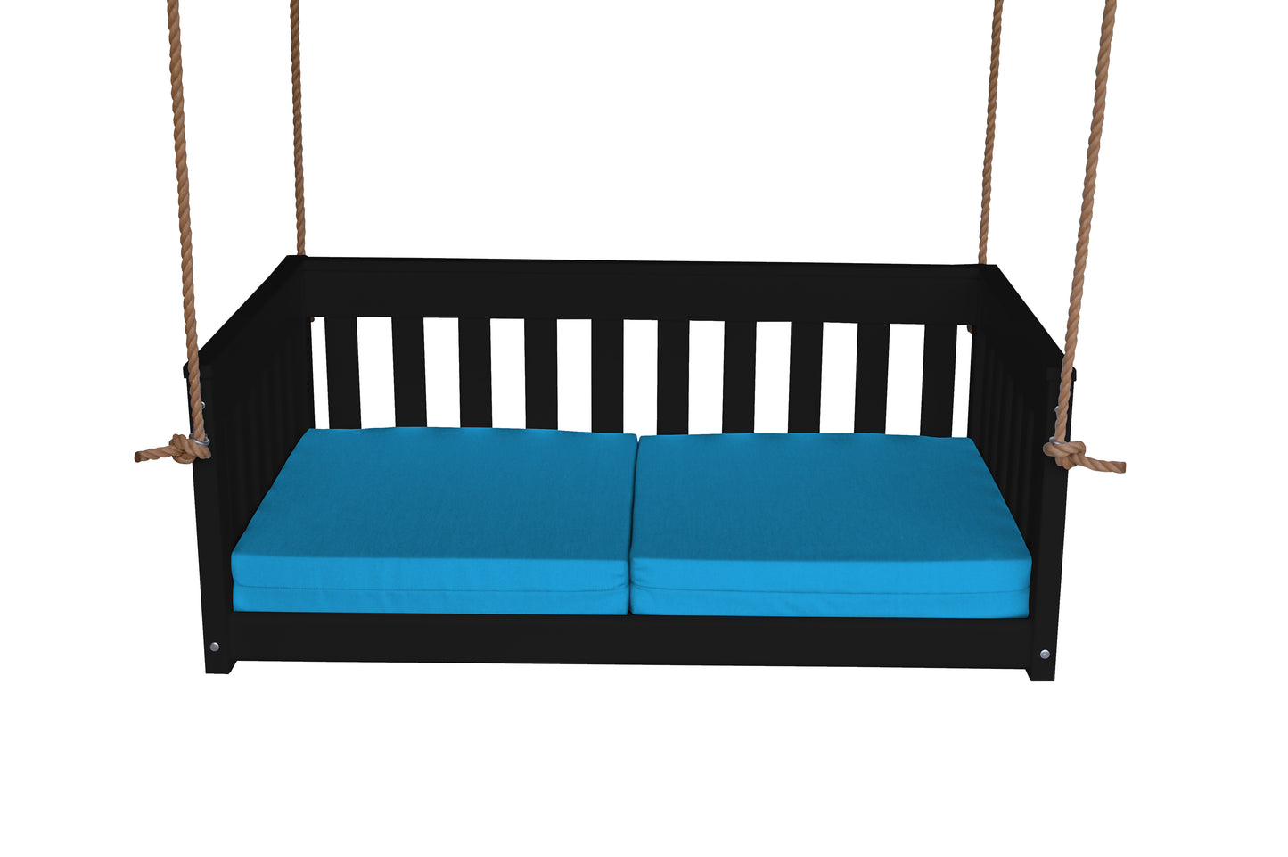Bryton Park Poly Furniture Recycled Plastic 50" Deep Seating Mission Sofa Swing w Rope - LEAD TIME TO SHIP 10 BUSINESS DAYS