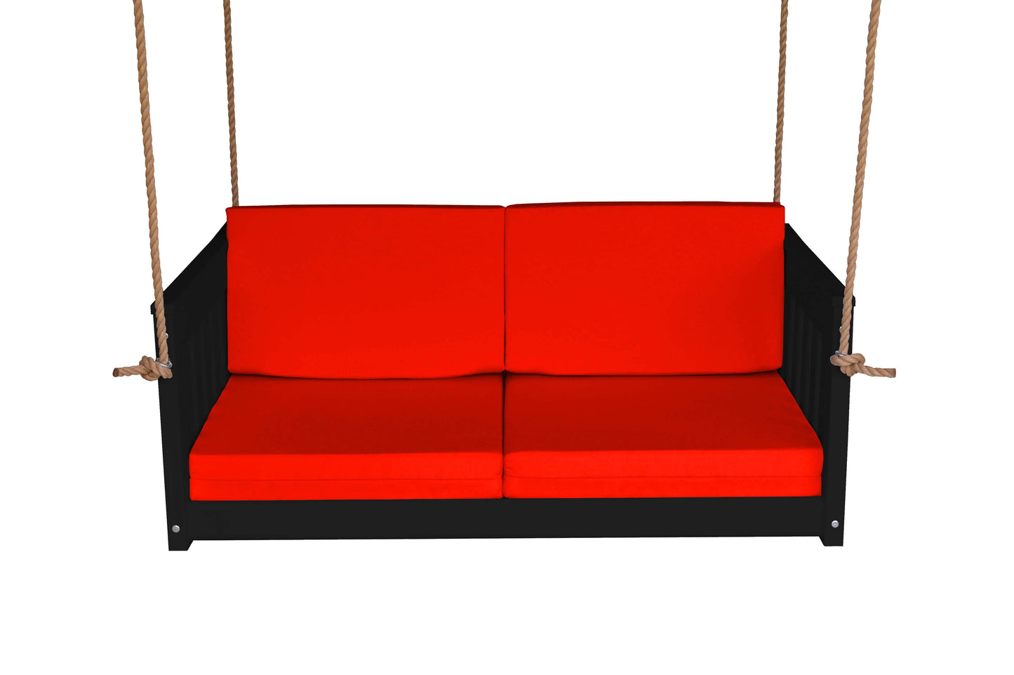 Bryton Park Poly Furniture Recycled Plastic 50" Deep Seating Mission Sofa Swing w Rope - LEAD TIME TO SHIP 10 BUSINESS DAYS