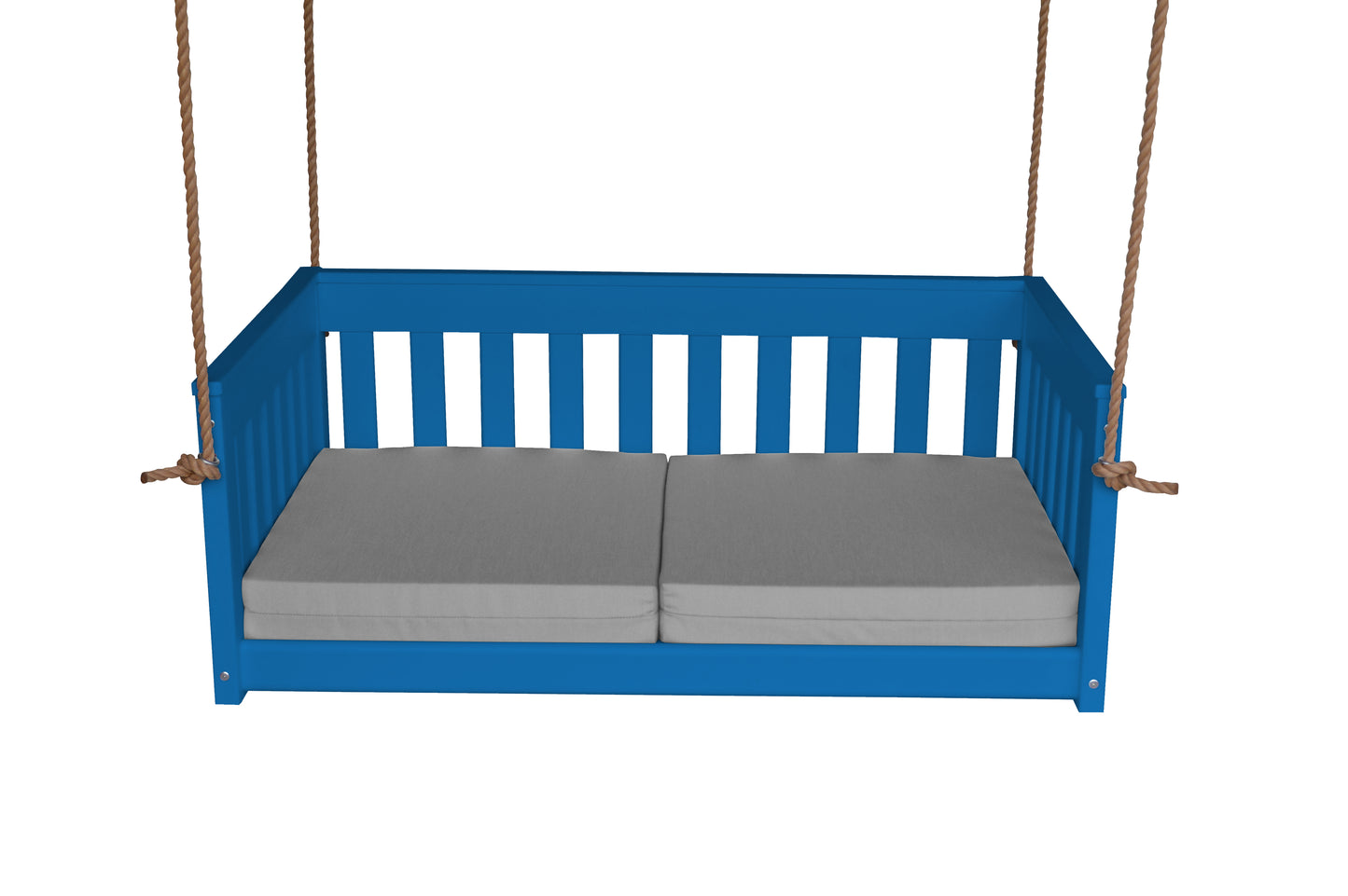 Bryton Park Poly Furniture Recycled Plastic 50" Deep Seating Mission Sofa Swing w Rope - LEAD TIME TO SHIP 10 BUSINESS DAYS