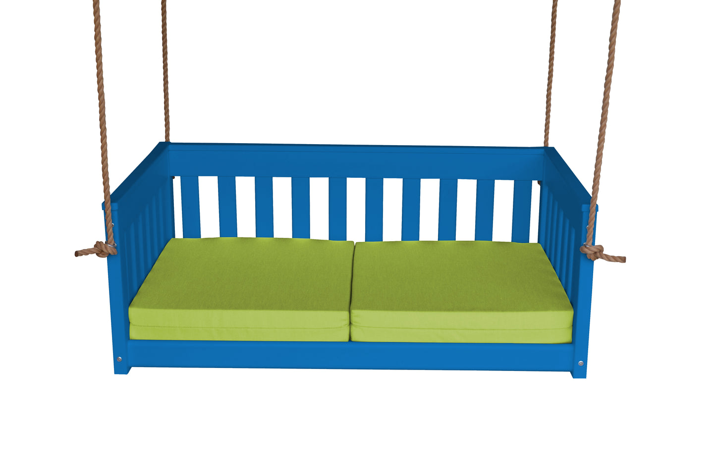 Bryton Park Poly Furniture Recycled Plastic 50" Deep Seating Mission Sofa Swing w Rope - LEAD TIME TO SHIP 10 BUSINESS DAYS