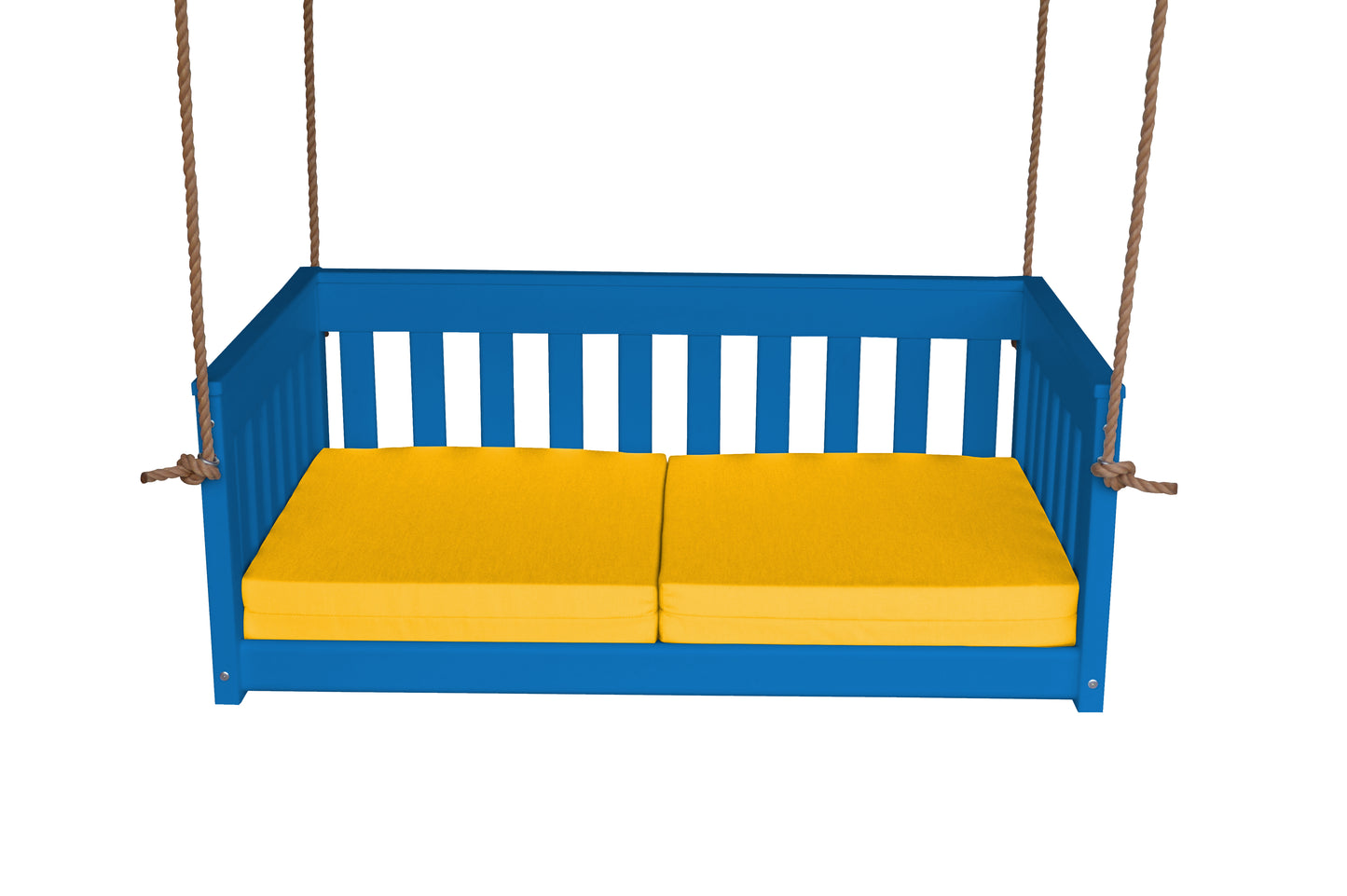 Bryton Park Poly Furniture Recycled Plastic 50" Deep Seating Mission Sofa Swing w Rope - LEAD TIME TO SHIP 10 BUSINESS DAYS