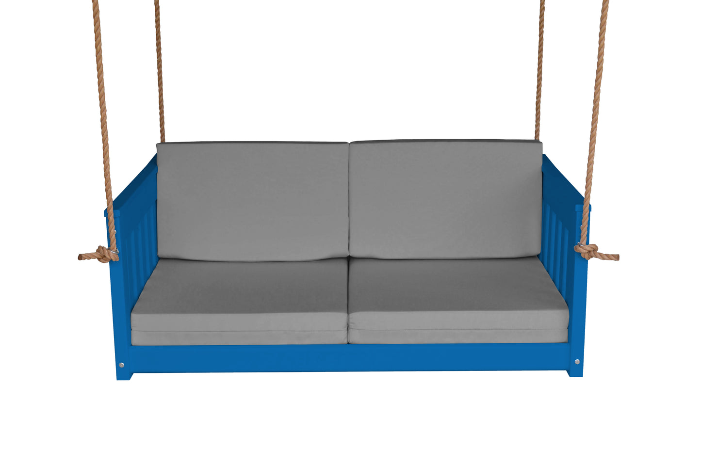 Bryton Park Poly Furniture Recycled Plastic 50" Deep Seating Mission Sofa Swing w Rope - LEAD TIME TO SHIP 10 BUSINESS DAYS